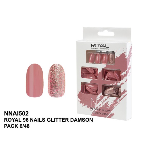 96pc Nails & Glue - Damson (6)